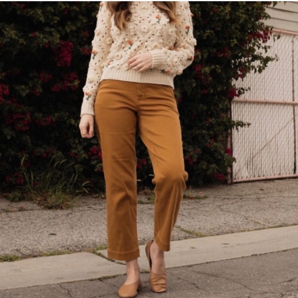 nwot Everlane organic straight leg pant Toasted coconut 2